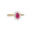Lux | Ring Lady Lux Yellow & White gold | Diamonds Ruby M