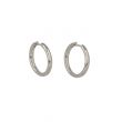 Be | Earrings 14 Carat White gold | Ø20 mm
