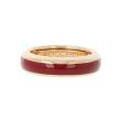 Adolfo Courrier | Pink Gold Ring | Burgundy Enamel 36460