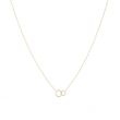 Dot | Necklace Yellow Gold | Double Ring