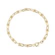 Dot | Yellow Gold Bracelet | Horseshoe Chain 19cm