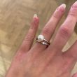 Sundrops | Ring White Gold | Pearl & Diamond