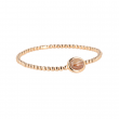 Flex Armband 3mm 18kt Roségoud Rutielkwarts