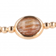 Flex Armband 3mm 18kt Roségoud Rutielkwarts