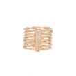 18crt.Pinkgold Mat and Pavé Diamonds