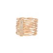 18crt.Pinkgold Mat and Pavé Diamonds