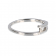 14krt witgouden slagring 1 diamant 0.050crt