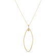 Dot | 14Carat Yellow gold Necklace | Oval