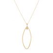 Dot | 14Carat Yellow gold Necklace | Oval