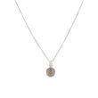 Yeva | 14Carat White gold Pendant | Gray Moonstone