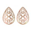 Varivello Pendants mother of pearl Brown ajour | 50 x 35 mm