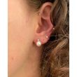 Sundrops | Ear Studs White Gold | Pearl & Diamond