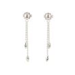 Yeva | Ear studs White Gold | Navette