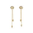 Yeva | Ear studs Yellow Gold | Navette
