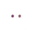 Sundrops | Earstuds Pink Gold | Amethyst Ø4mm