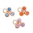 BRON | Confetti Pendant Pink Gold | Orange Sapphire