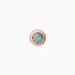 BRON | Confetti Ear Stud Pink gold | Petrol Sapphire