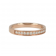 Yeva | Alliance Ring Pink Gold | 17 Diamonds