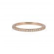 Yeva | Alliance Ring Pink Gold | 25 Diamonds