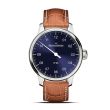 Meistersinger N°01 AM3308 43mm Donkerblauwe Wijzerplaat, Stalen kast.