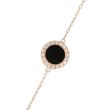 Sundrops | Bracelet 14 Carat Pink Gold | Diamond Onyx