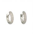 Be | Hoops White gold Diamonds | Pave