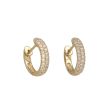 Be | Hoops Yellow gold Diamonds | Pave