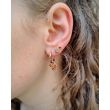 BRON | Confetti Ear Stud Pink Gold | Champagne Diamond
