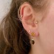 Sundrops | Earrings 14 Carat Yellow gold | Hessonite & Smoky Quartz