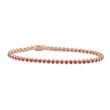 Yeva | Tennis Bracelet 14 Carat Pink Gold | Ruby