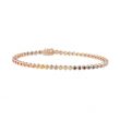 Yeva | Tennis Bracelet 14 Carat Pink Gold | Rainbow Sapphire