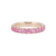 Yeva | Alliance Ring Pink Gold | Pink Sapphire