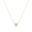 Yeva | Necklace 14 Carat Yellow Gold | Diamond Pavé 