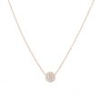 Yeva | Necklace 14 Carat Pink Gold | Diamond Pavé 