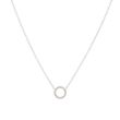 Yeva| Necklace White Gold | Diamond Circle 9 mm