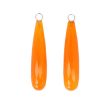 Varivello Pendants | Chalcedony Orange | 35 x 8 mm