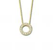 Minitials Circle of Love Pavé Diamond Necklace | 18ct Gold