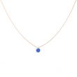 La Brune & La Blonde Confetti Necklace | Sapphire | Pink Gold