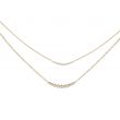 Lux | Necklace Yellow Gold | Diamonds 0,34ct