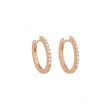 Varivello Earrings Fine Large Diamond | Pink gold