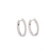 Varivello Fine Line | White Gold Earrings | Large Diamonds 0.26ct