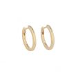 Varivello Fine Line | Yellow Gold Earrings | Large