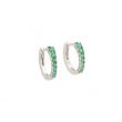 Varivello Earrings Fine Small Emerald | White gold
