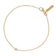 DIAMOND PENDANT CHAIN BRACELET | 18CT GOLD