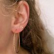 Dot | Earrings 14 Carat Pink Gold | Twisted Ø40 mm