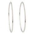 Dot | Earrings 14 Carat White Gold | Ø50 mm