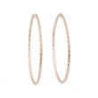 Dot | Earrings 14 Carat Pink Gold | Twisted Ø40 mm