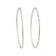 Dot | Earrings 14 Carat White Gold | Twisted Ø40 mm