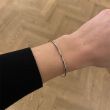 Dot | White Gold | Bangle 2 mm