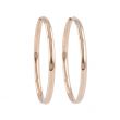 Dot | Earrings 14 Carat Pink Gold | Hoops Ø40 mm